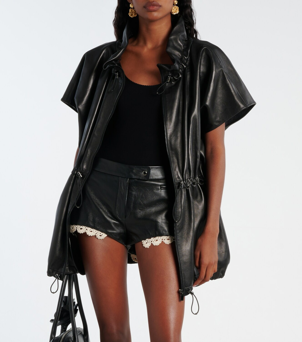 Magda Butrym Peplum leather jacket