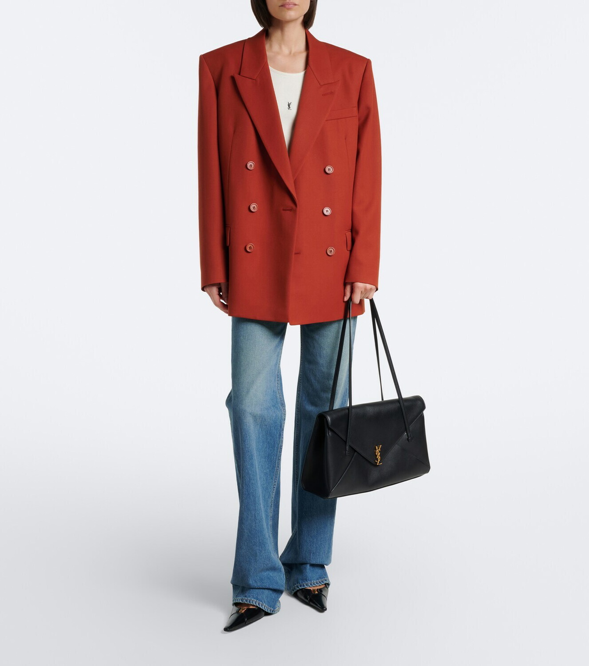 Saint Laurent Simone Medium leather shoulder bag