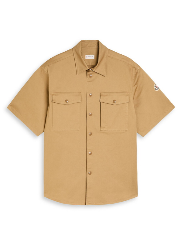 Photo: Moncler Western Stretch-cotton Shirt Khaki