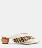 Ferragamo Bettie fringed sandals