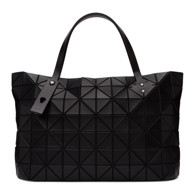 Bao Bao Issey Miyake Black Matte Slash Carton Tote