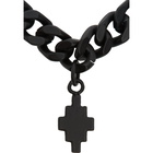 Marcelo Burlon County of Milan Black Cross Chain Necklace