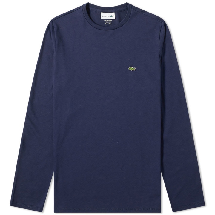 Photo: Lacoste Long Sleeve Classic Tee Navy