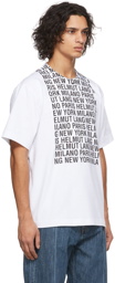 Helmut Lang White Box Logo T-Shirt