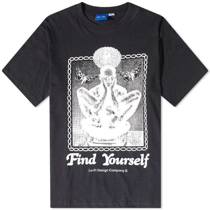 Photo: Lo-Fi Men's Find Yourself T-Shirt in Black