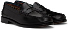 Paul Smith Black Lido Leather Loafers