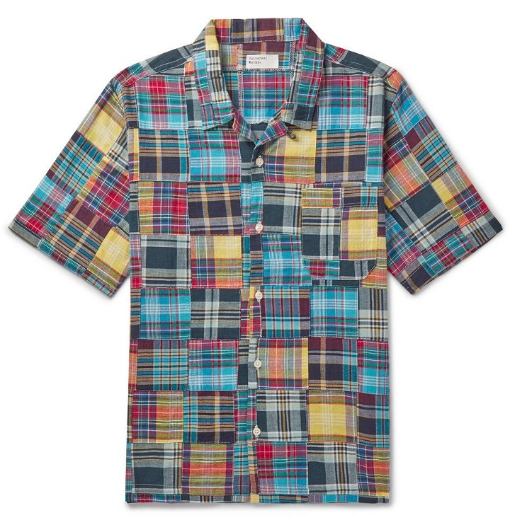 Photo: Universal Works - Patchwork Checked Cotton Shirt - Multi