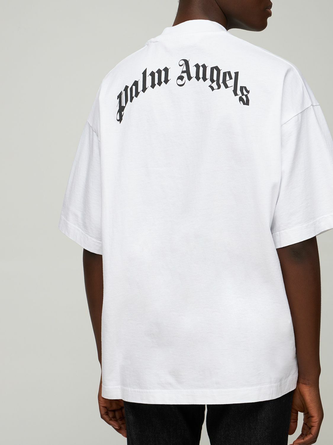 【関税＆送料込み】Palm Angels 'Bear' White Cotton T-Shirt Palm Angels Bear In Mind Cotton T-Shirt | Saks Fifth Avenue