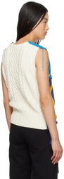 Charles Jeffrey LOVERBOY Multicolor Patch Cable Knit Vest