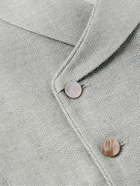 Favourbrook - Randwick Slim-Fit Double-Breasted Herringbone Linen and Silk-Blend and Satin Waistcoat - Green