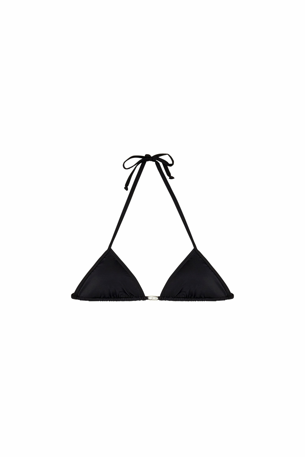 Diesel Bikini top in nylon with tie fastening - Bras Womens in Black