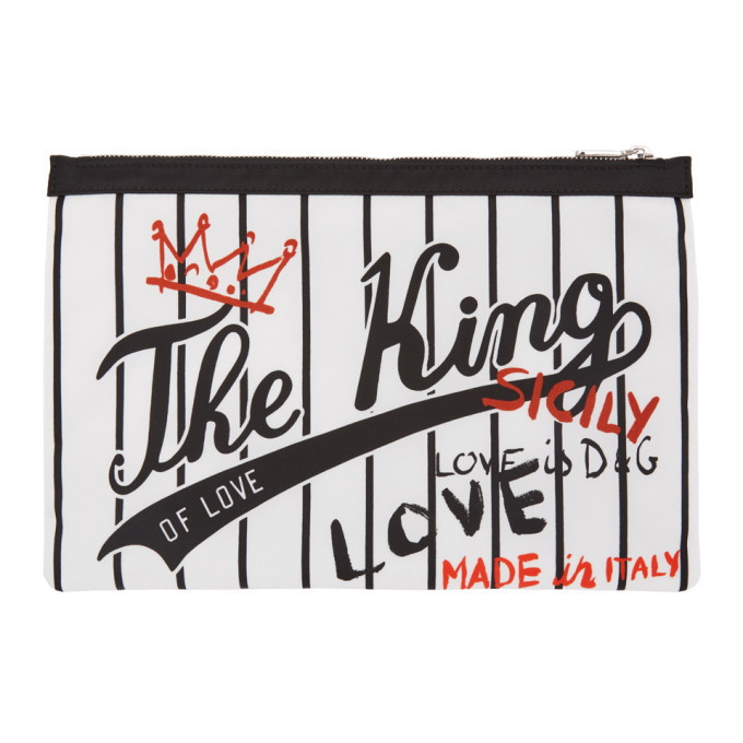 Photo: Dolce and Gabbana White and Black The King Pouch
