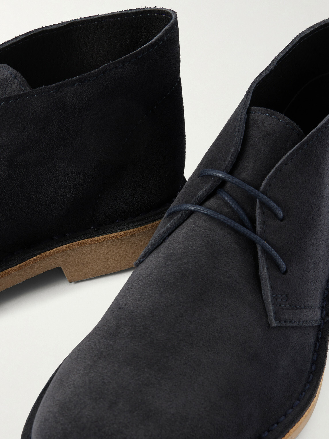 Mr P. - Suede Desert Boots - Blue