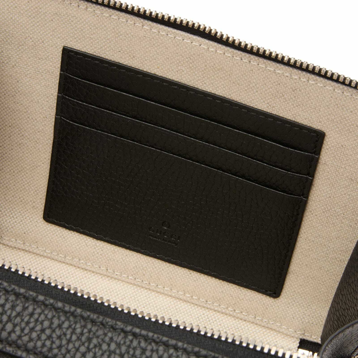 Gucci Men's GG Jumbo Leather Int 802 Mini Bag in Black Gucci