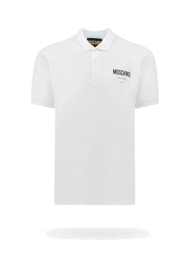 Photo: Moschino Polo Shirt White   Mens