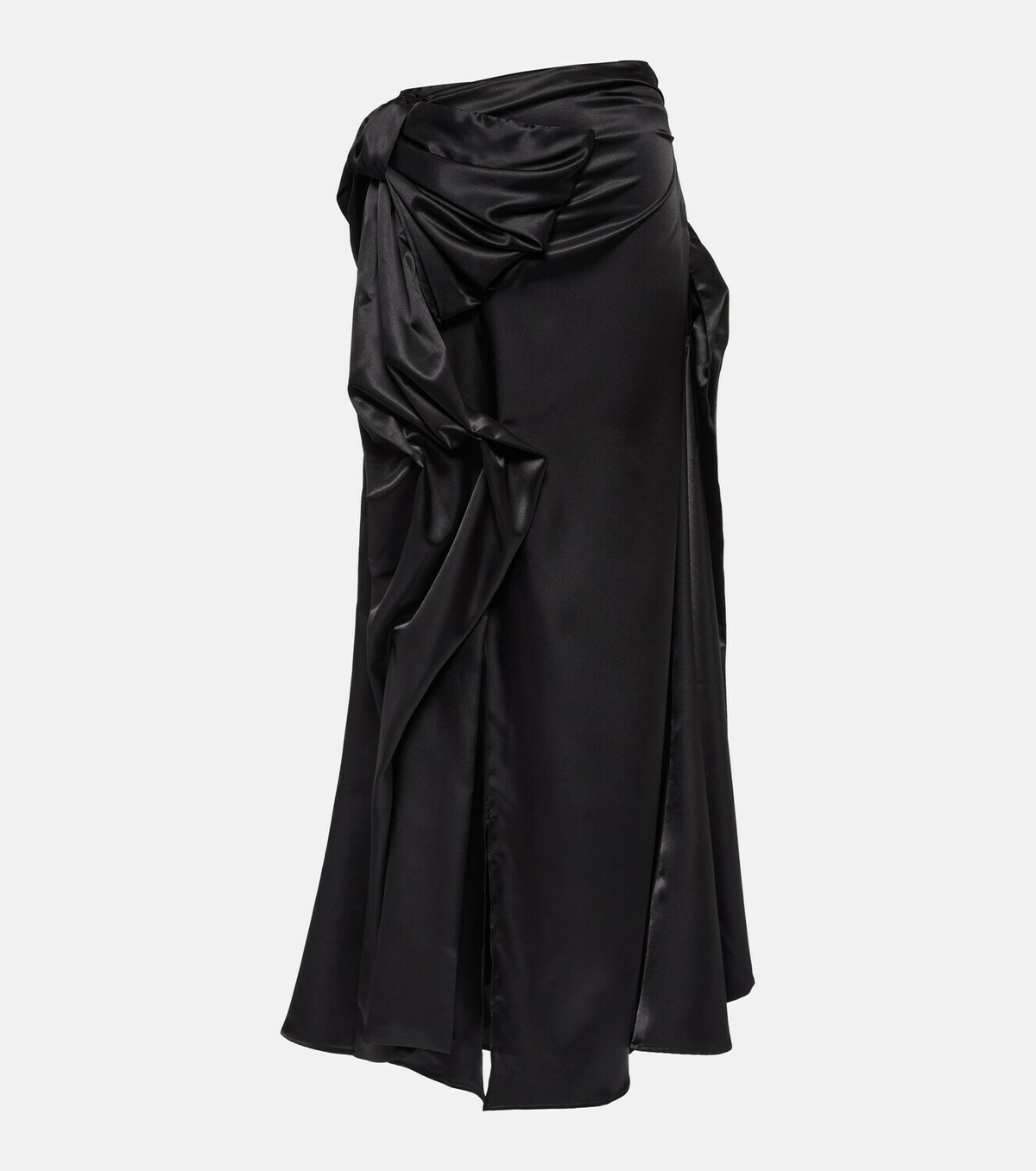 スカート Acne Studios Satin Skirt With Ruches Acne Studios - Bow-detail satin maxi skirt Acne Studios