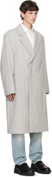 Hugo Gray Relaxed-Fit Coat