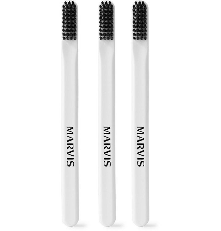 Photo: Marvis - Set of Three Toothbrushes - Colorless