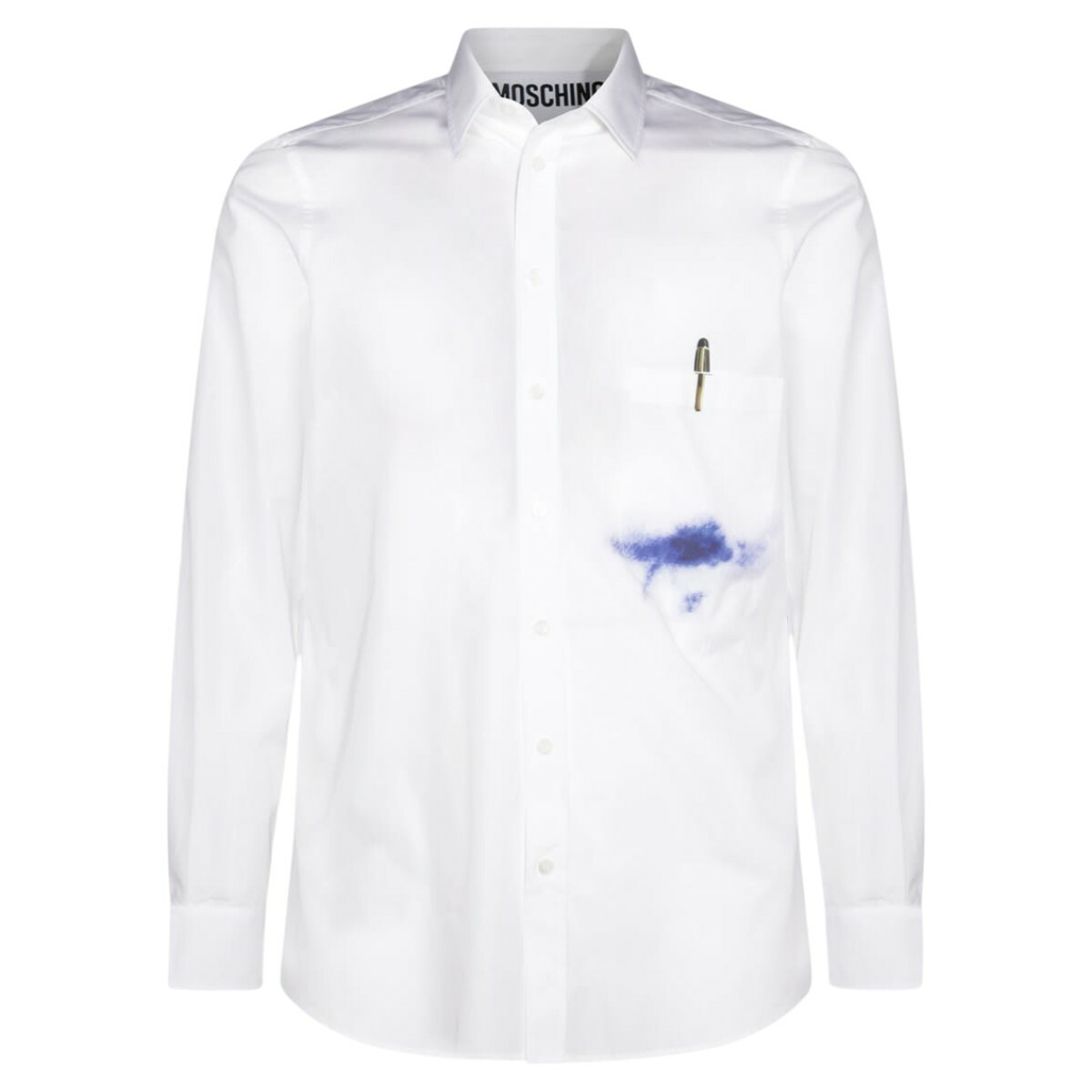 Moschino Couture White Cotton Polo Shirt
