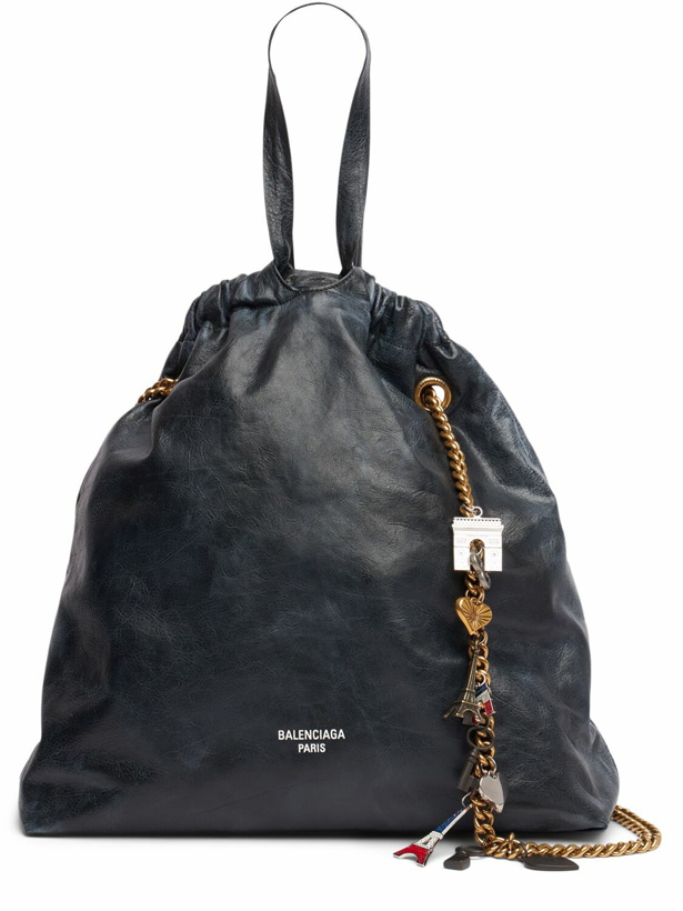 Photo: BALENCIAGA Medium Crush Leather Tote Bag