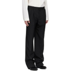 BALMAIN Black Wool Trousers