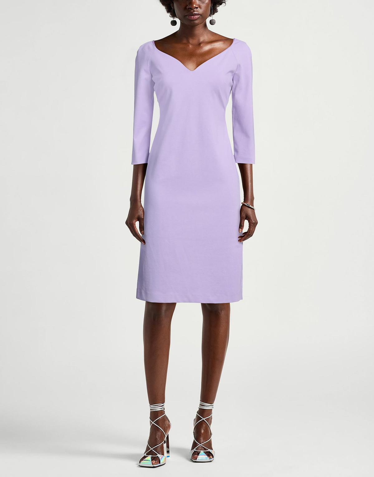 Manila Grace Womens Midi dress Mauve