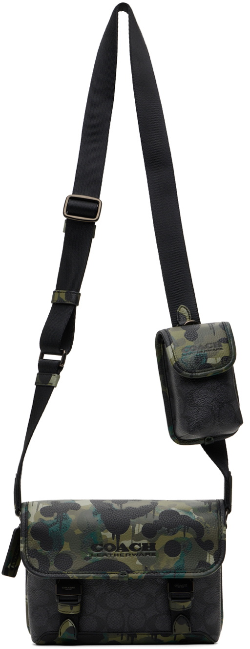 Coach 1941 Black & Green Camo Charter Hybrid Crossbody Bag Coach 1941