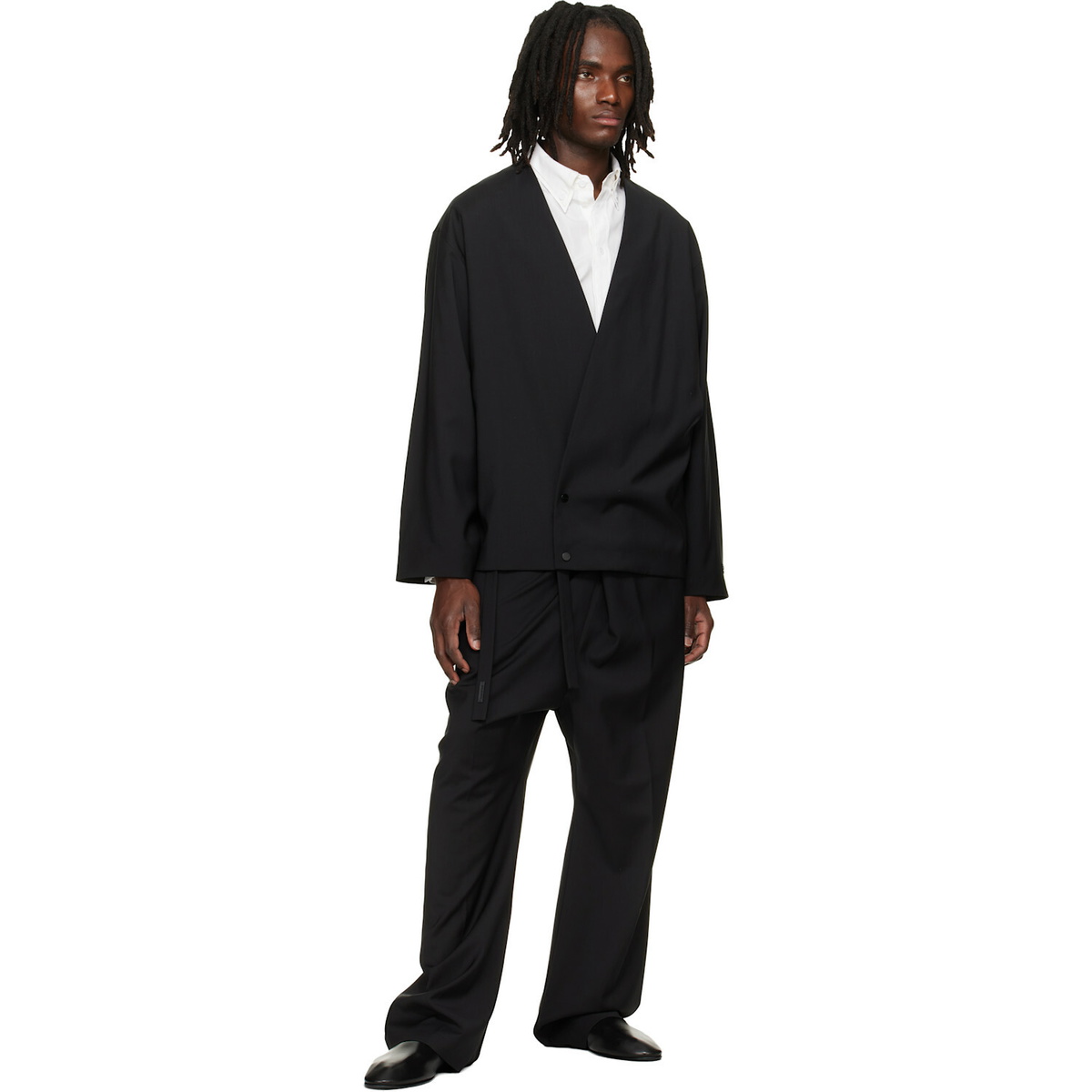 Fear of God Easy Care Wool Relaxed Lapelless Blazer