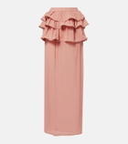 Adriana Degreas Ruffled maxi skirt