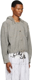 SC103 Gray Striped Jacket