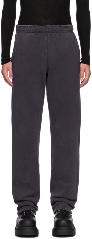 Photo: Entire Studios Navy Straight-Leg Sweatpants