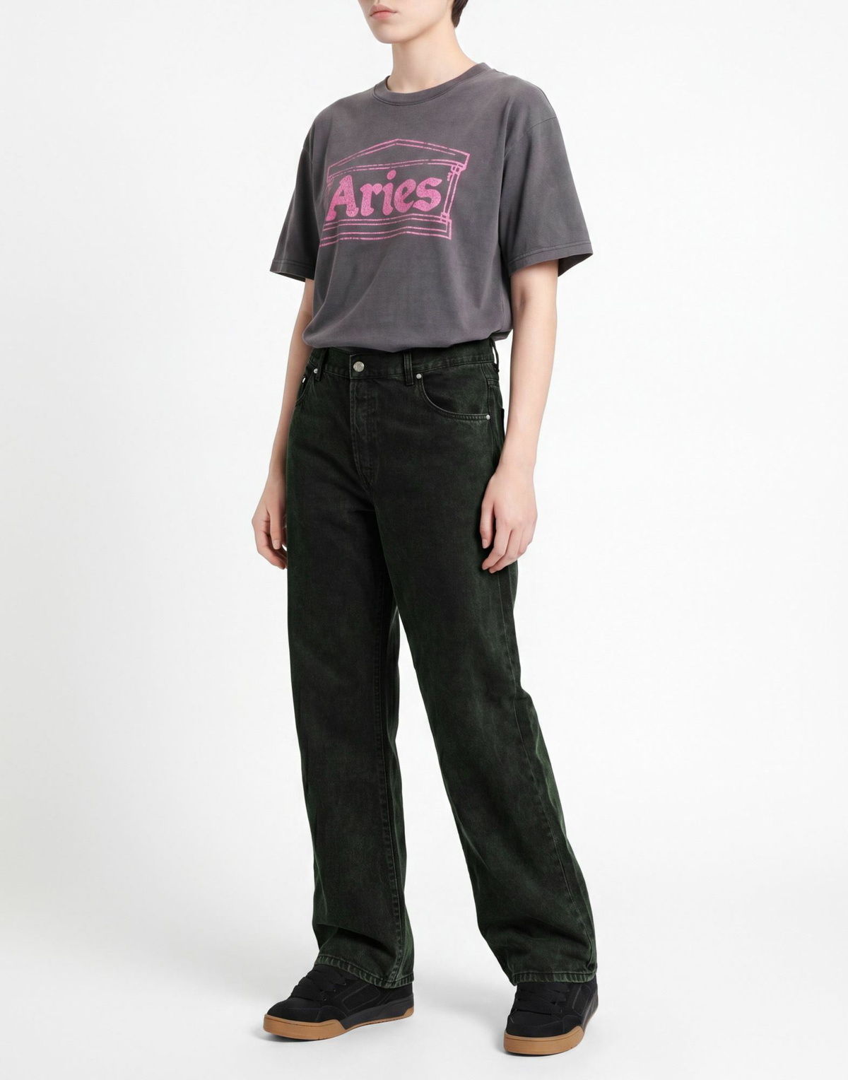 Aries Womens Jeans in Dark green