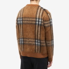 Burberry Men's Denver Wool Mohair Crew Knit in Dark Birch Brown