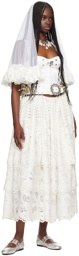 Chopova Lowena SSENSE Exclusive White Beaded Carabiner Maxi Dress