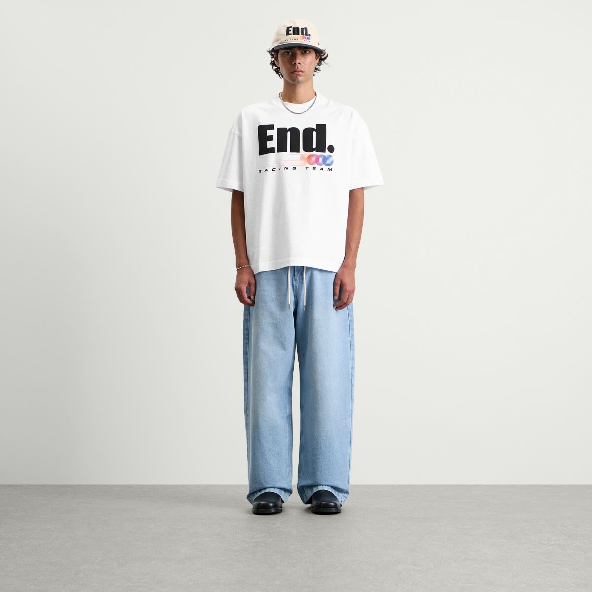 END. Race Team T-Shirt in White