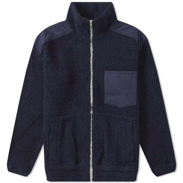 Photo: Nanamica Pile Jacket Blue