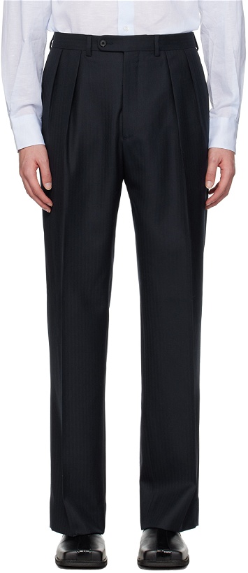 Photo: Husbands Navy Tailored Trousers