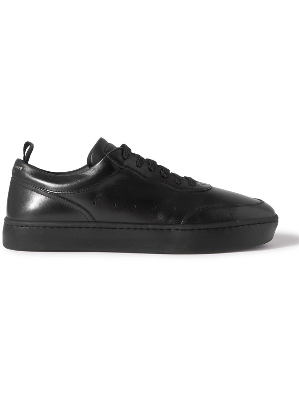 Photo: Officine Creative - Kyle Lux Leather Sneakers - Black