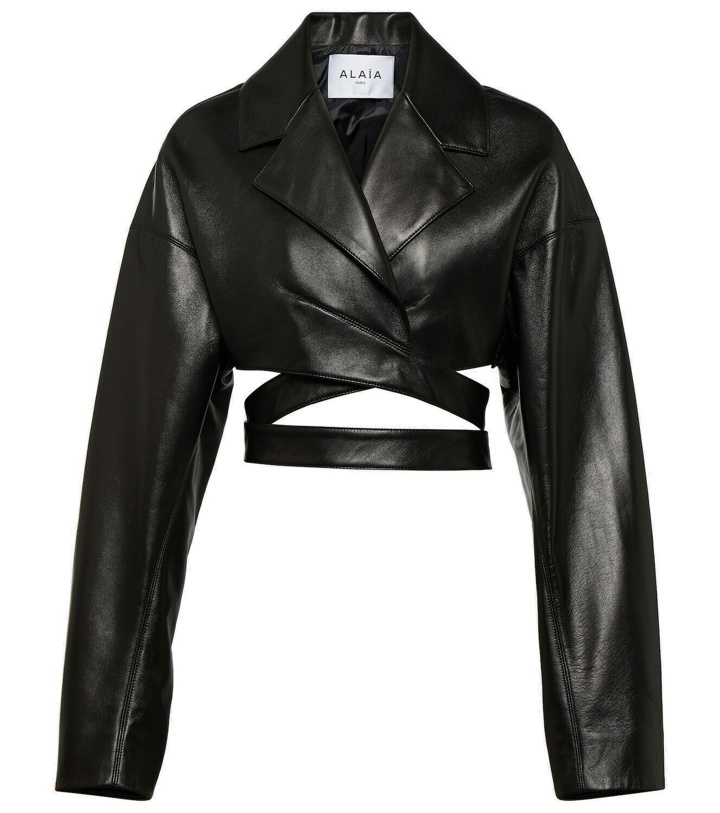 Photo: Alaïa Cropped leather jacket