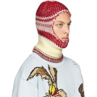 Calvin Klein 205W39NYC Red and Yellow Stripe Balaclava