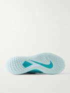 Nike Tennis - NikeCourt Zoom Vapor Cage 4 Rafa Rubber-Trimmed Mesh Sneakers - Blue