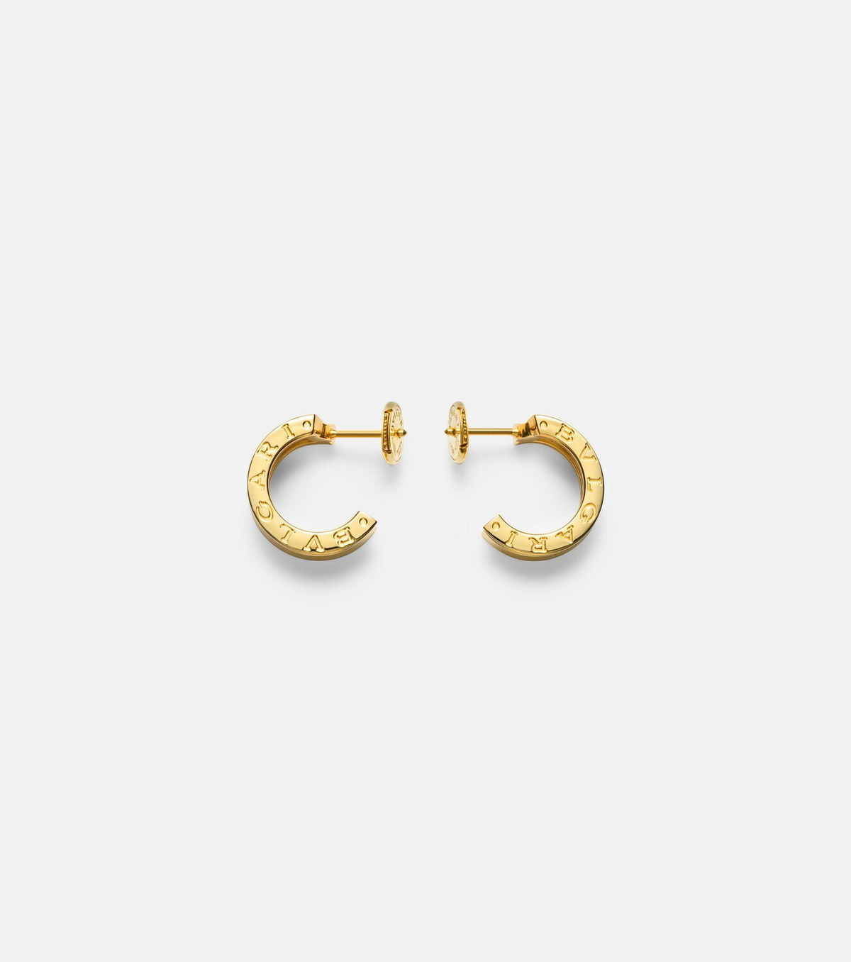 Bvlgari B.zero1 18kt gold hoop earrings with diamonds