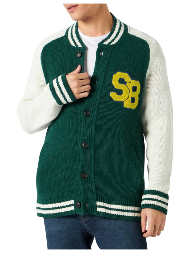 Photo: MC2 Saint Barth Green Knit Bomber College Style