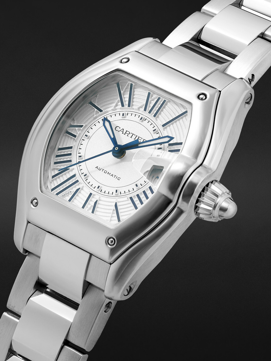 Cartier - Roadster de Cartier Automatic 42.5mm Interchangeable Stainless Steel and Alligator Watch, Ref. No. CRWSRD0019