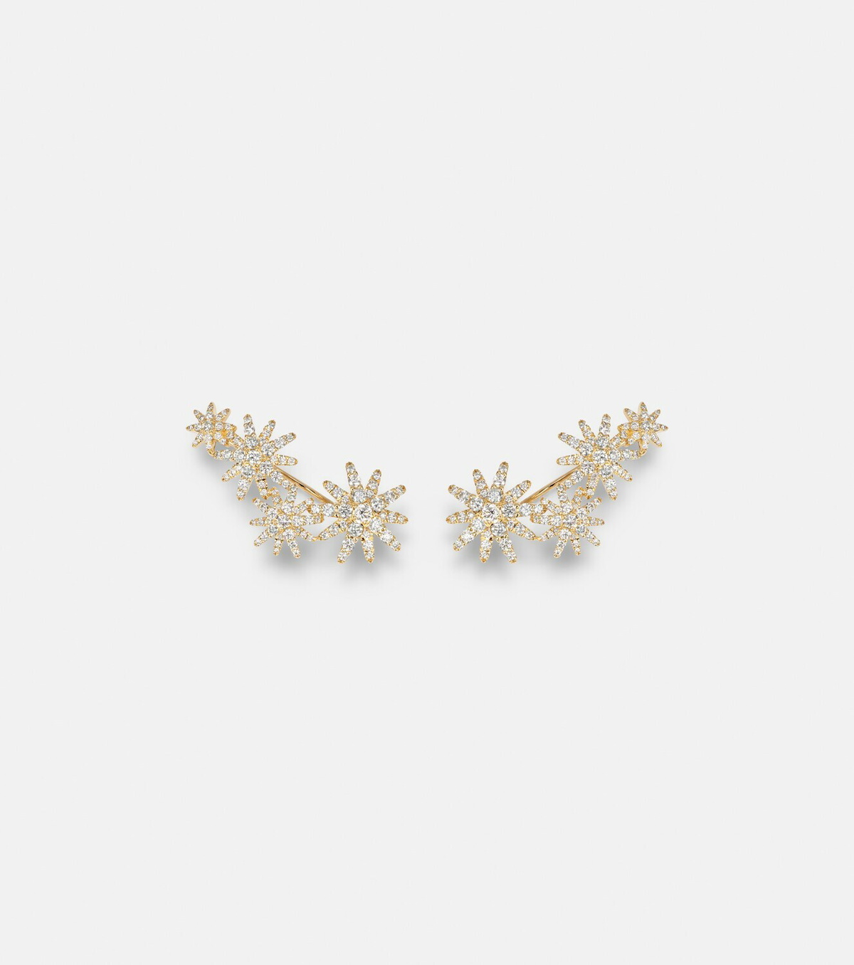David Yurman Starburst 18kt gold earrings with diamonds