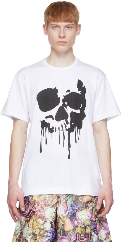 Photo: Comme des Garçons Homme Plus White Cotton T-Shirt