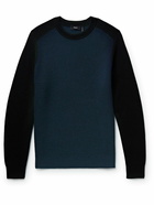 Theory - Toby Ribbed Wool-Blend Sweater - Blue