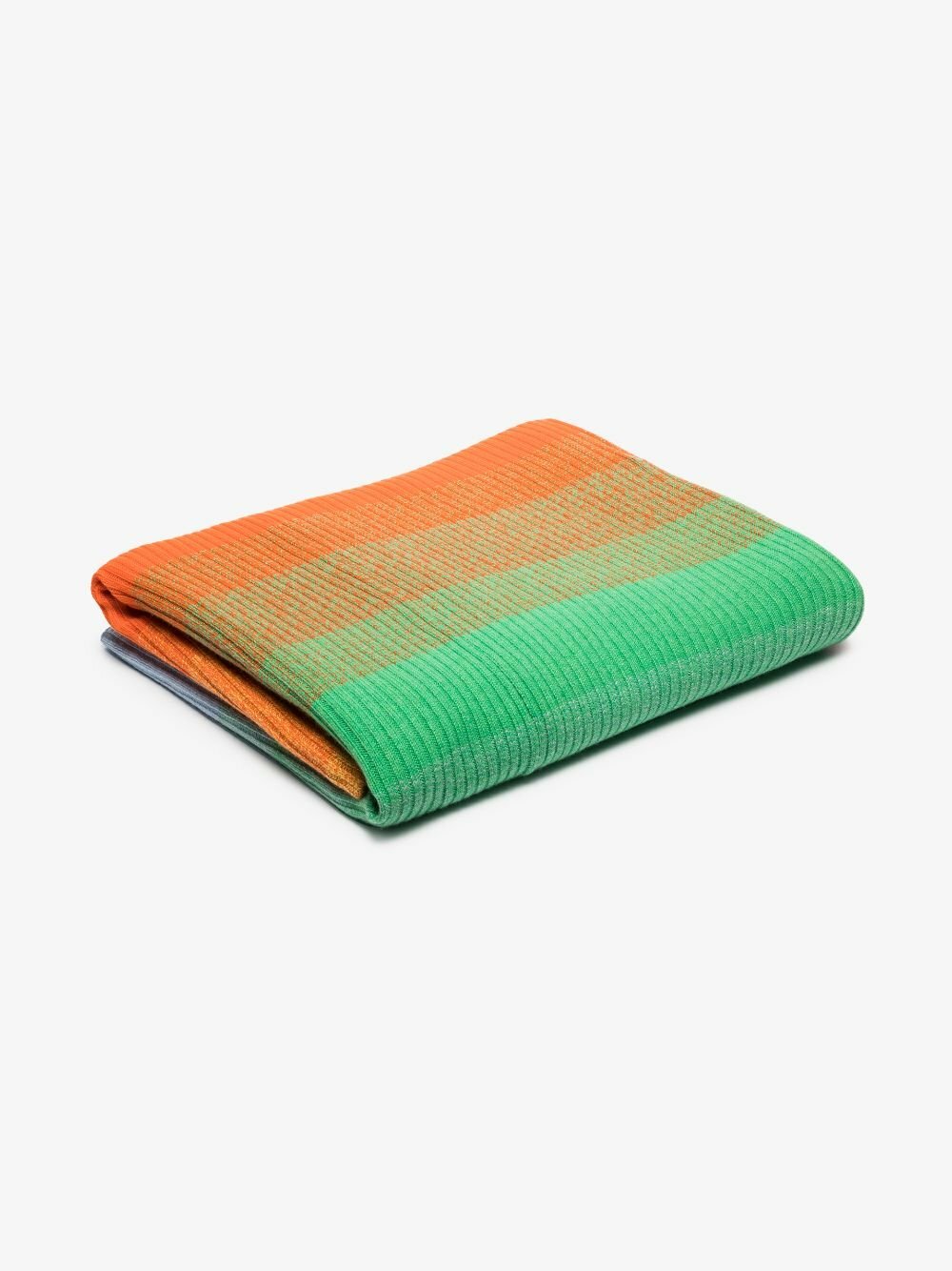 The Elder Statesman Multicoloured Striped Cashmere Blanket