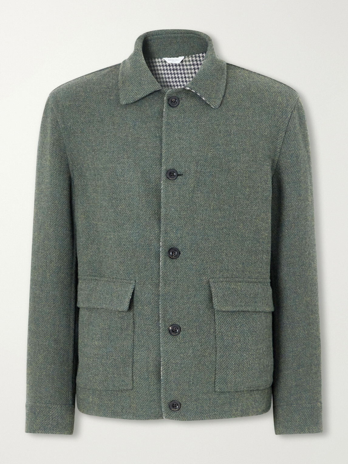 Boglioli - Wool, Cashmere and Silk-Blend Twill Overshirt - Green