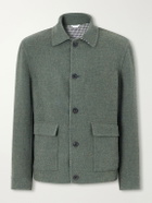 Boglioli - Wool, Cashmere and Silk-Blend Twill Overshirt - Green